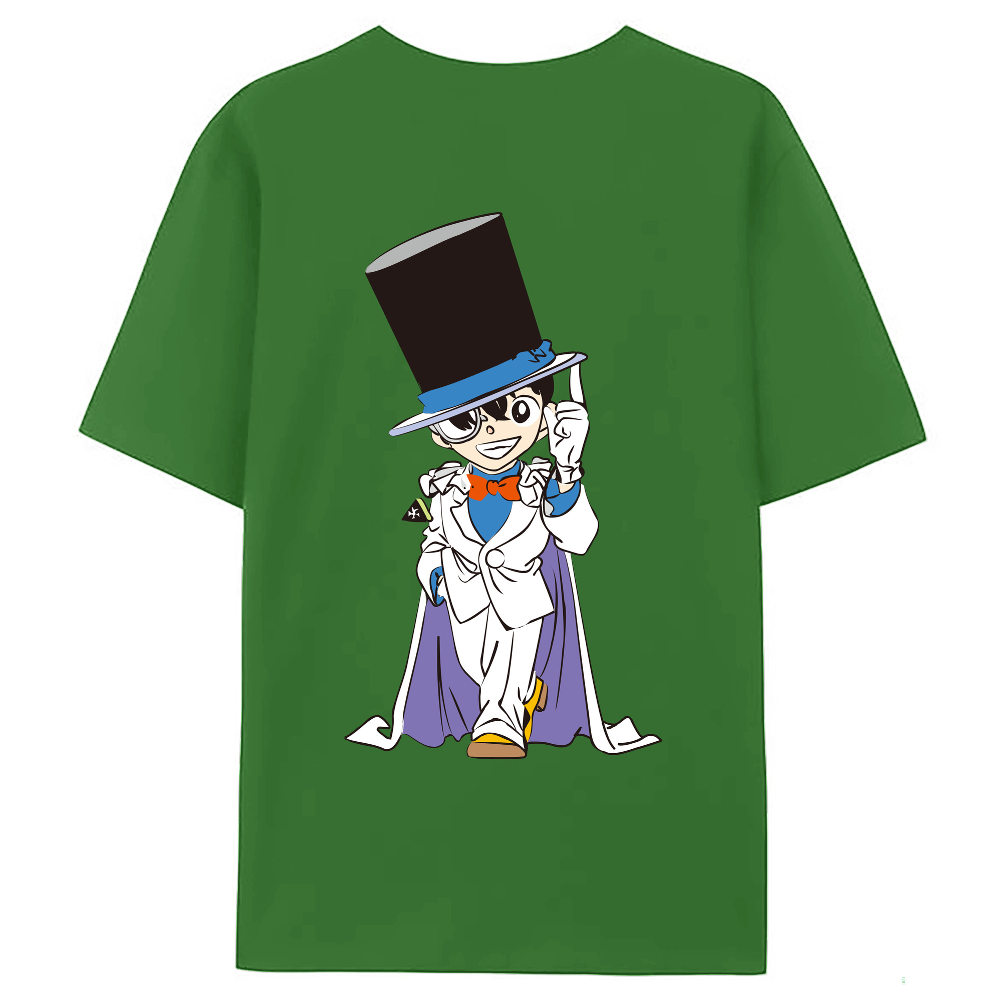 （画像用） 名探偵コナン 江戸川 コナン Detective Conan Conan Edogawa レディース半袖Tシャツ(バックプリント)